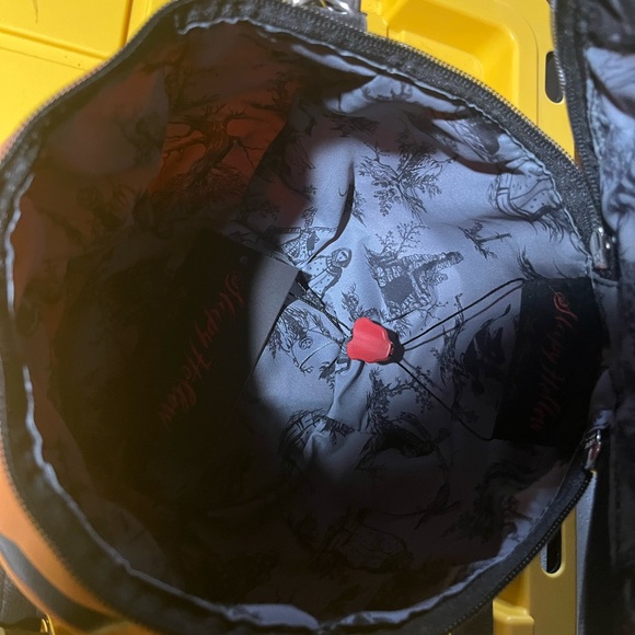 La Femme en Noir large sleepy hollow Pumpkin bag - Picture 2 of 5